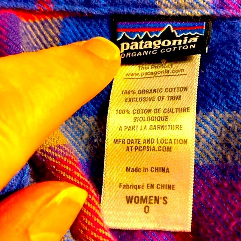 PATAGONIA Shacket, Organic Cotton, Flannel, Plaid, Shirt, Jacket, Sz 0, XS - Picture 2 of 10